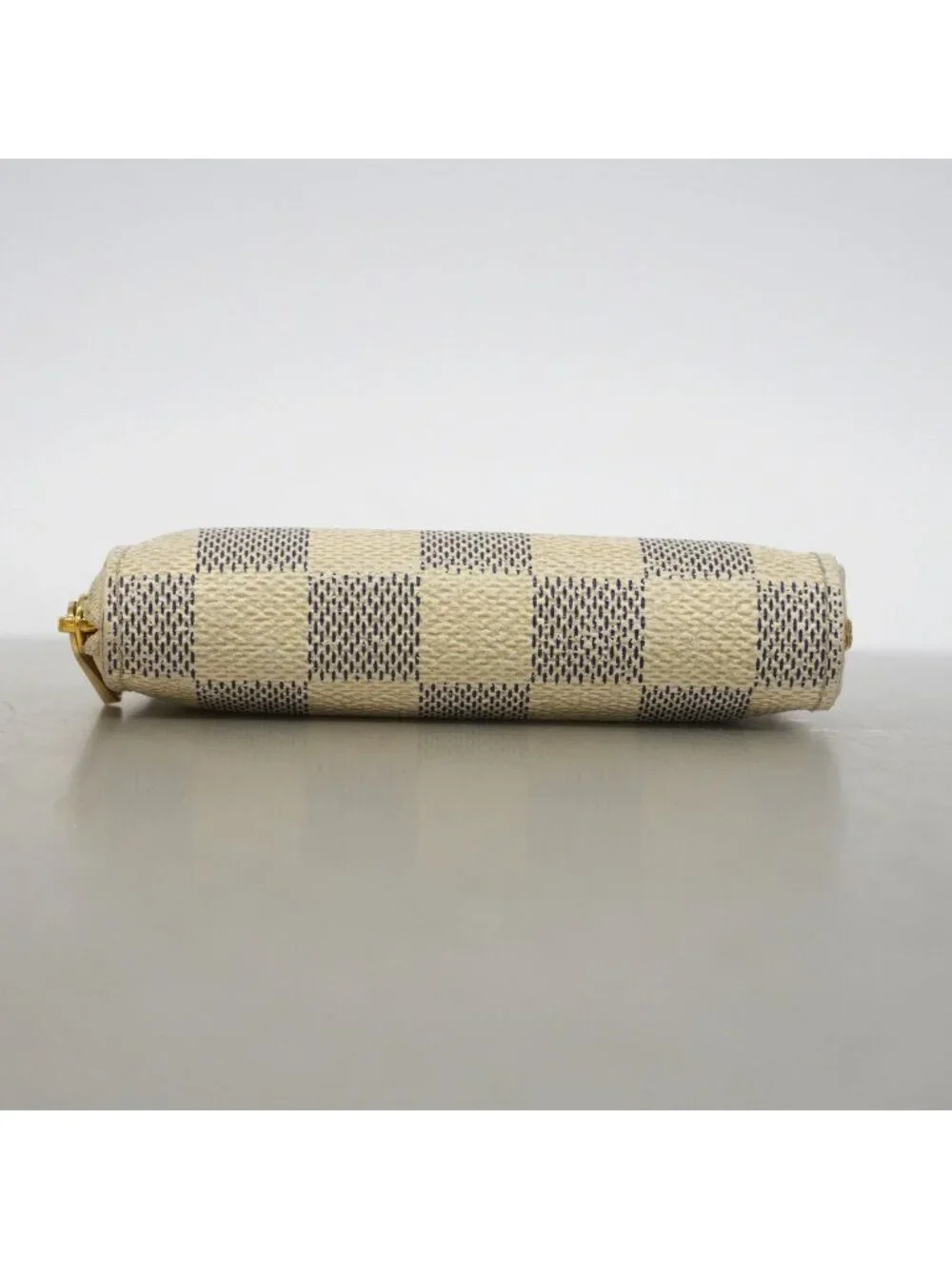Louis Vuitton Coin Purse Damier Azur Zippy White